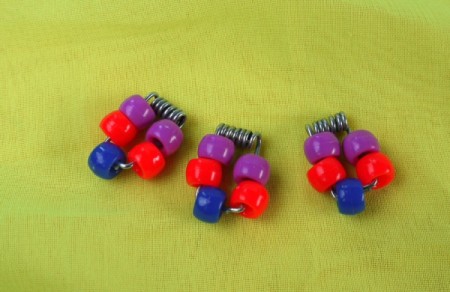 Beaded Necklace Using Clothespin Springs