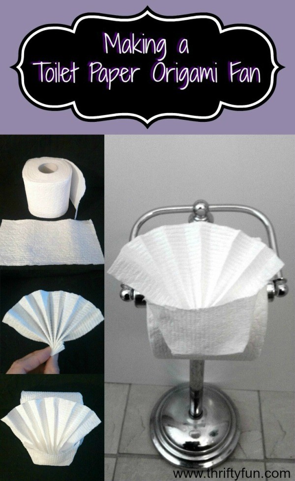 Making a Toilet Paper Origami Fan ThriftyFun