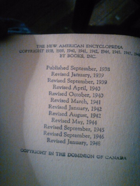 Value of The New American Encyclopedia