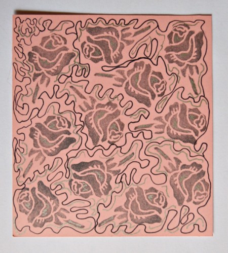 Cupid's Love Gift Bag - pen squiggles added between roses