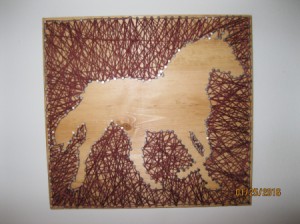 horse string art