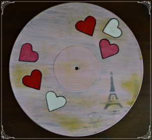 Love You Madly Vinyl Record Underplate - finished project