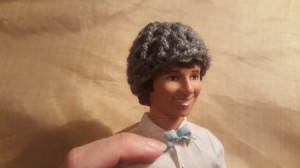 Ken wearing a crochet hat