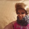 Crochet Cowl for a Ken Doll - Ken wearing a cowl scarf