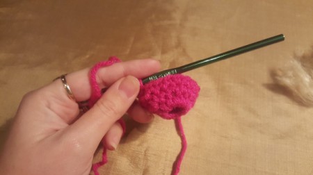Crochet Ponytail Hat for Barbie Doll