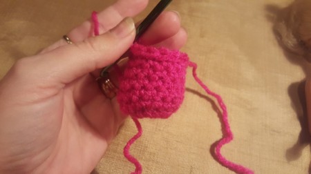 Crochet Ponytail Hat for Barbie Doll