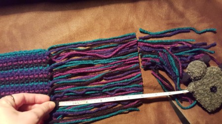 measure fringe and cut evenly