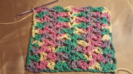 Lacy Crocheted Dishcloth