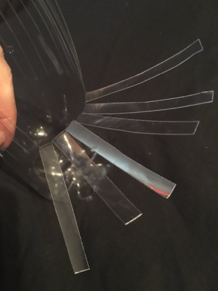 Plastic Bottle Starburst Vase