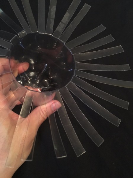 Plastic Bottle Starburst Vase