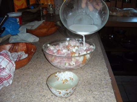 Raw Fish with Coconut Milk