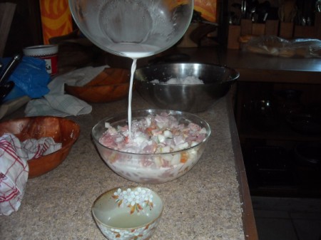 Raw Fish with Coconut Milk