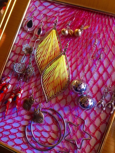 Produce Bag Earring Display