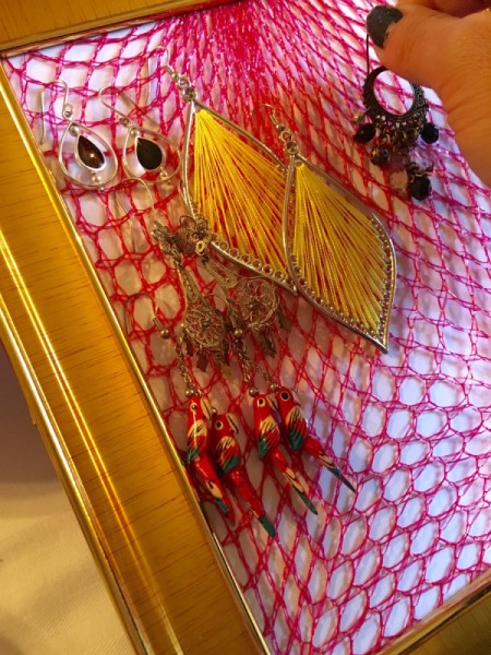 Produce Bag Earring Display