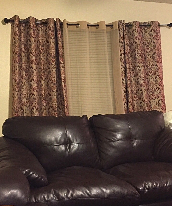 Curtain Color Advice Thriftyfun, What Color Curtain Goes With Brown Sofa