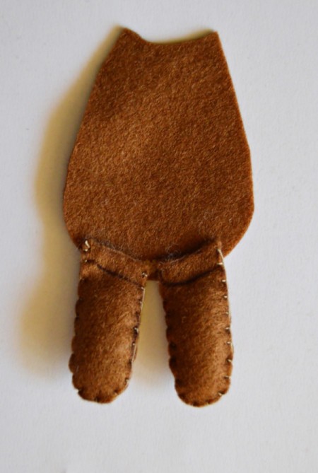 "I Heart You" Felt Teddy Bear