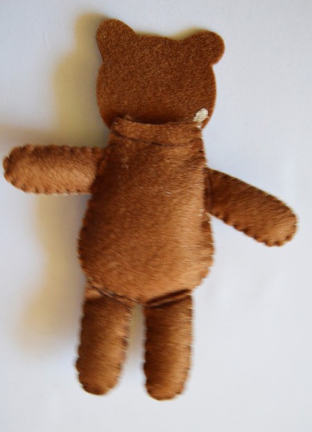 "I Heart You" Felt Teddy Bear