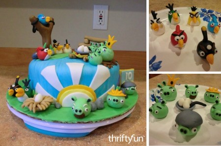 Photo of making a wonderful angry birds cake using fondant and you imagination!