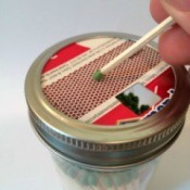 Mason Jar Match Dispenser