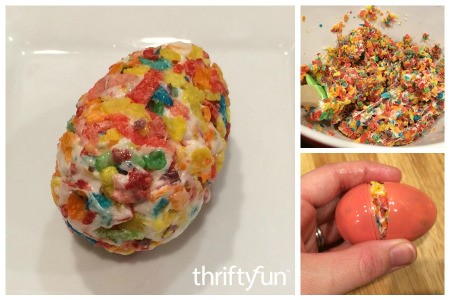 Making Fruity Pebbles Easter Eggs