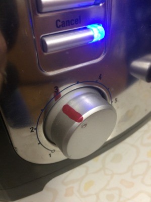 Marking the Dial on a Toaster