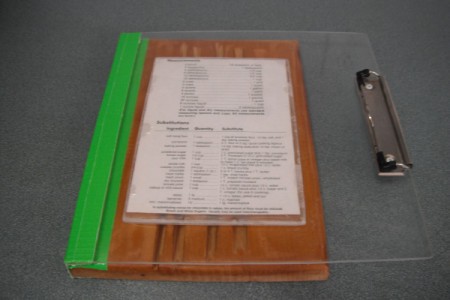 Homemade Recipe Book Holder