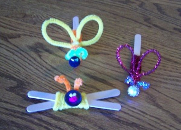 Three Easy Crafts For Boys - chenille bugs