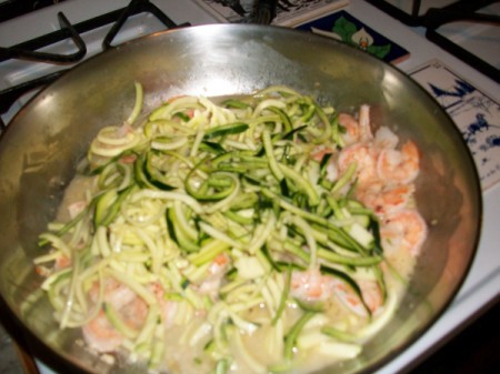 Zucchini Shrimp Scampi