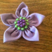 Folded Fabric Flower