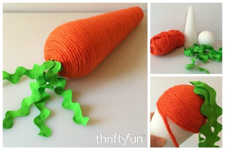 Making a Yarn Wrapped Carrot