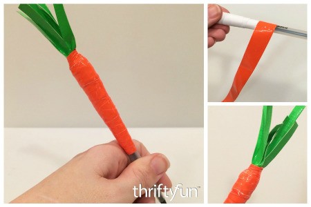 Making a Duct Tape Carrot Pen