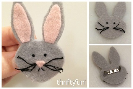 Making a Felt Easter Bunny Pin