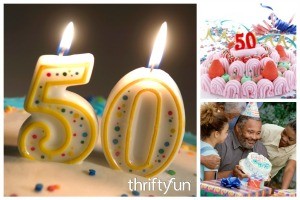 Montage of 50th Birthday Party Ideas