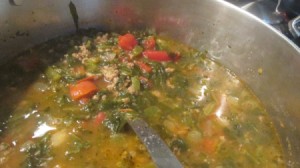 Frugal Hearty Meatloaf Soup