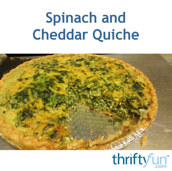 Spinach and Cheddar Quiche ThriftyFun