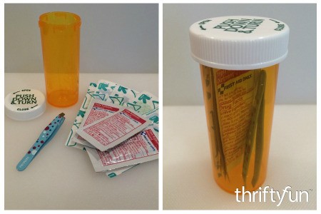 Making a Pill Bottle First Aid Kit