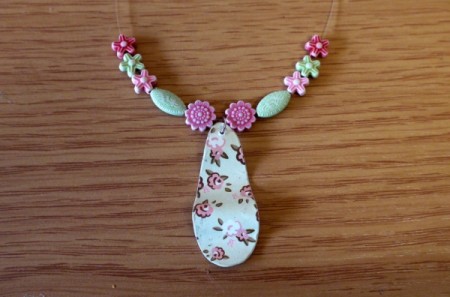 Recycled Paper Pendant