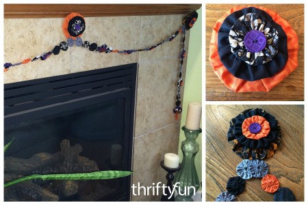 Making a Halloween Yo Yo Garland