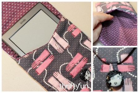 Making a Padded Kindle Pouch