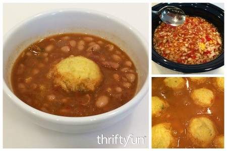 Pinto Bean Stew with Cornbread Dumplings