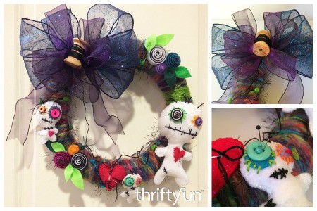 Making a VooDoo Doll Wreath