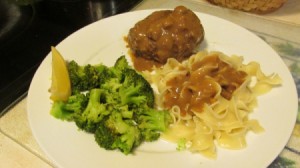 Homemade Salisbury Steak Dinner