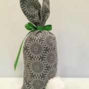 Fabric Bunny Doorstop