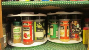 Bottle Carousels for Organizing Spices