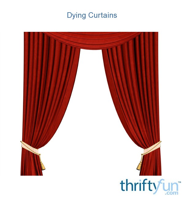 Dyeing Curtains Thriftyfun