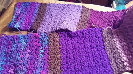 Child's Scrap Yarn Crochet Infinity Scarf