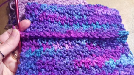 Child's Scrap Yarn Crochet Infinity Scarf