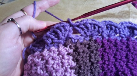 Child's Scrap Yarn Crochet Infinity Scarf