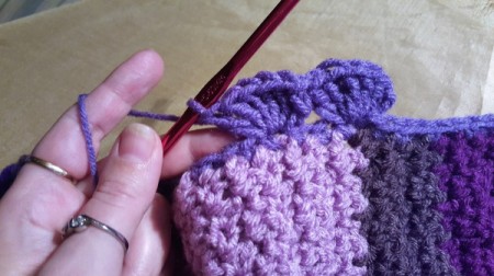 Child's Scrap Yarn Crochet Infinity Scarf