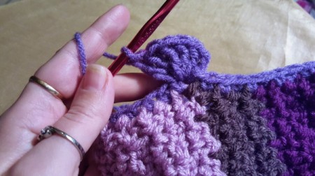 Child's Scrap Yarn Crochet Infinity Scarf